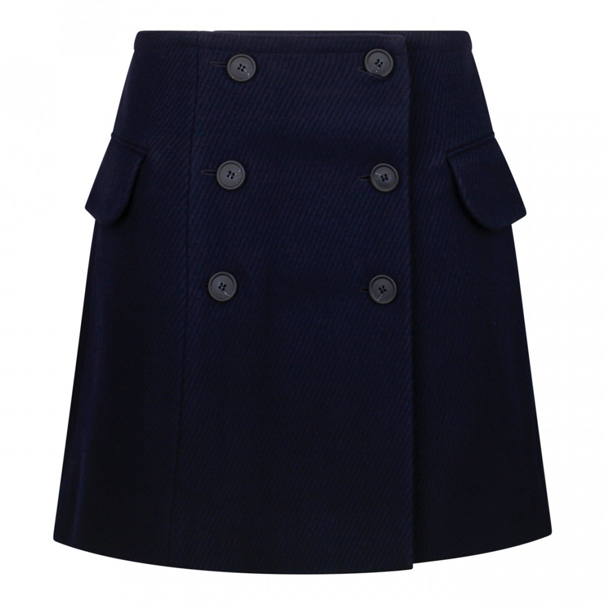 Navy Blue Wrap Skirt