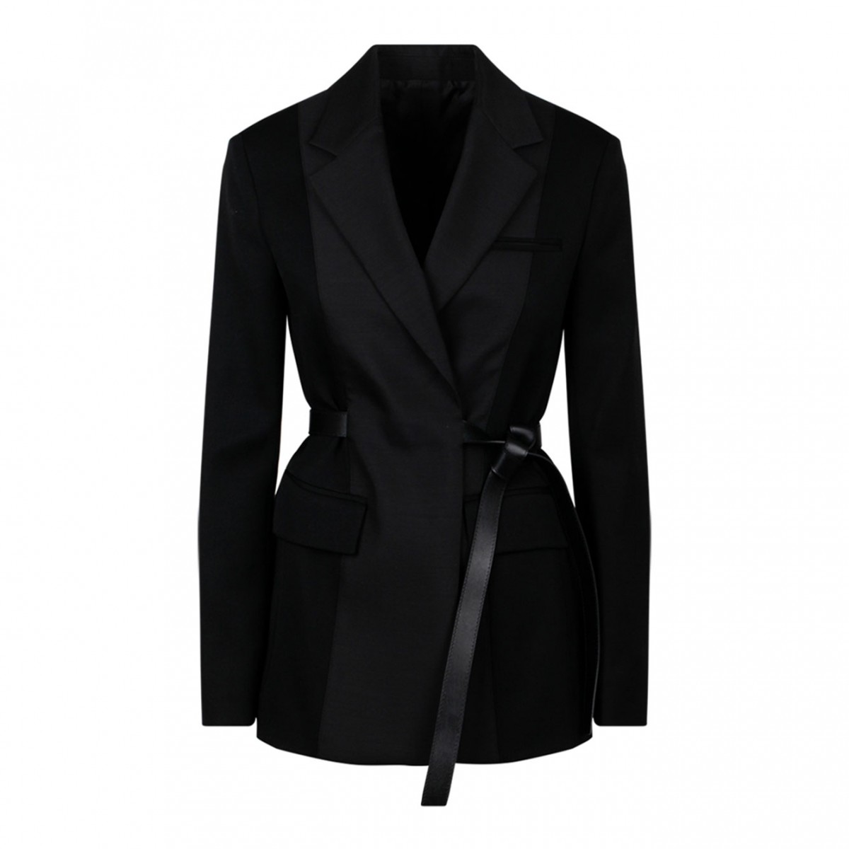 Black Belted Tailored Jacket| COLOGNESE 1882