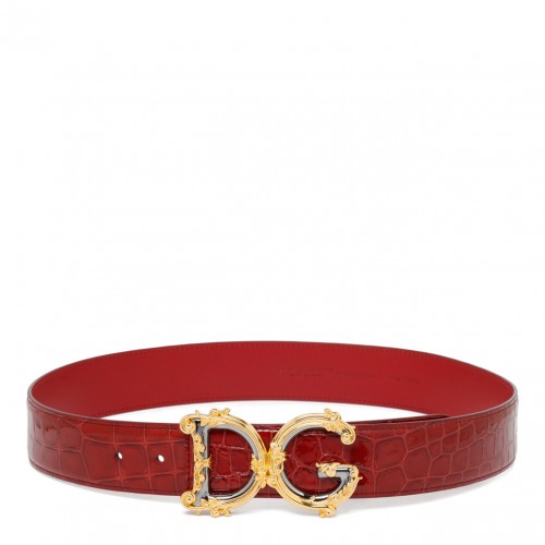 Burgundy Logo Belt