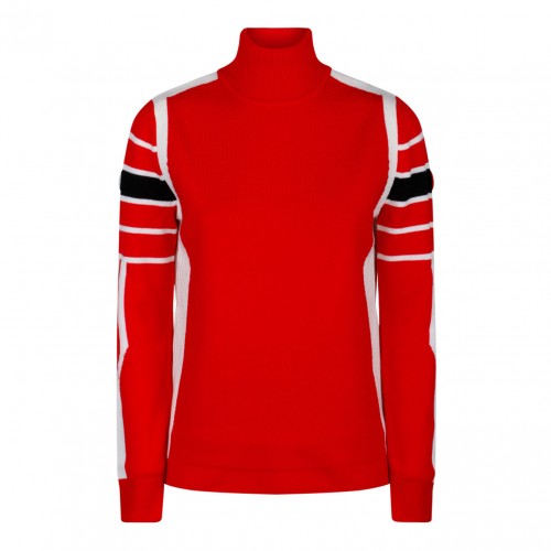 Red and White Esra Pullover