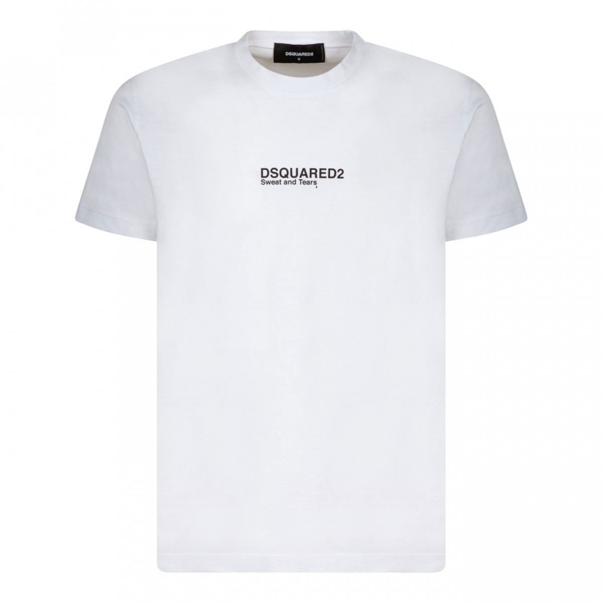 White Logo Print T-Shirt