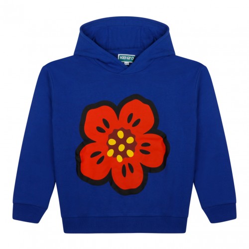 Blue Boke Flower Hoodie