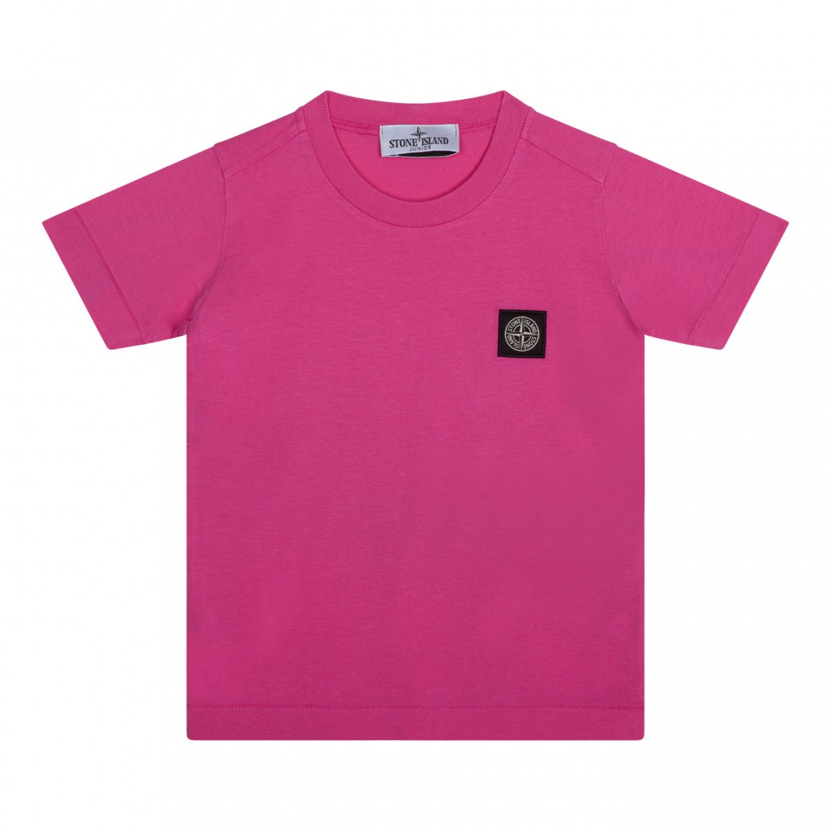 Short Sleeved Crew Neck FuchsiaT-Shirt