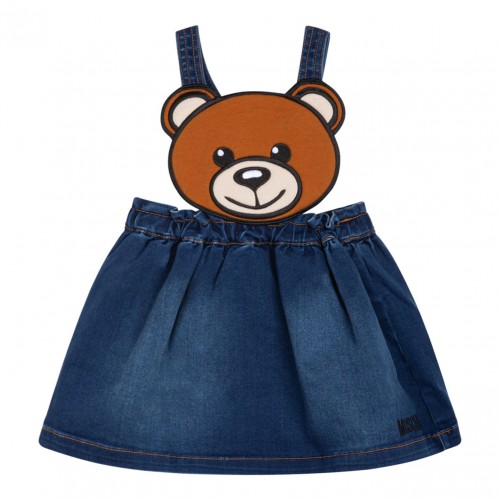 Teddy Bear Denim Skirt