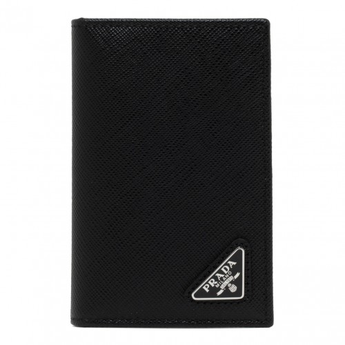 Black Saffiano Card Holder