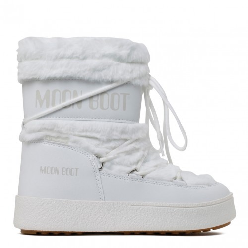 White Faux Fur Boots