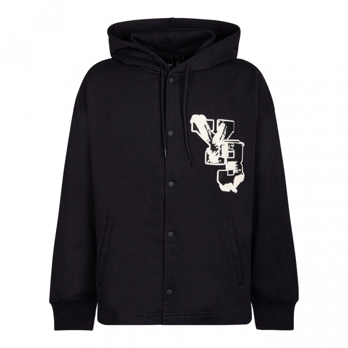 Black Logo Patch Hoodie