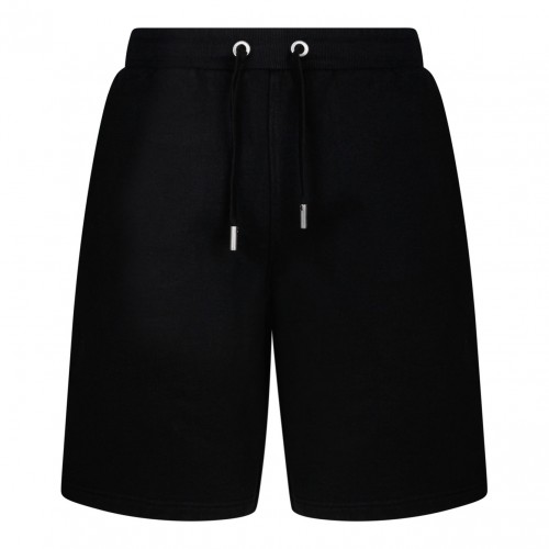 Black Monogram Pattern Shorts