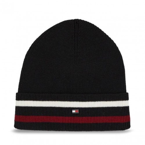 Black Elevated Beanie