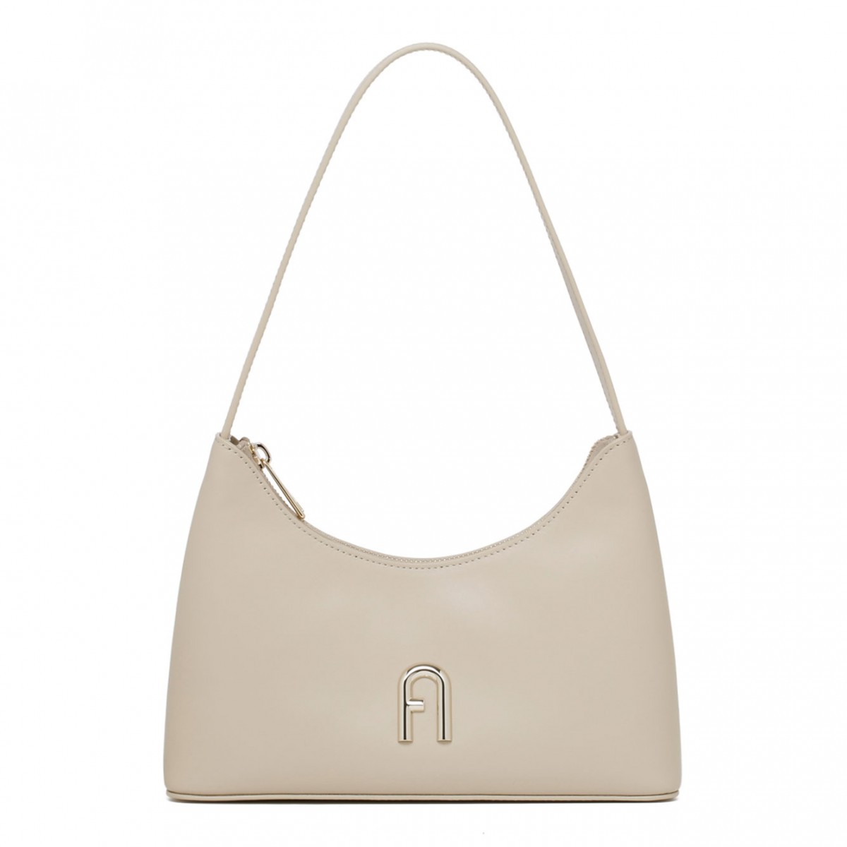 Beige Small Diamamte Shoulder Bag