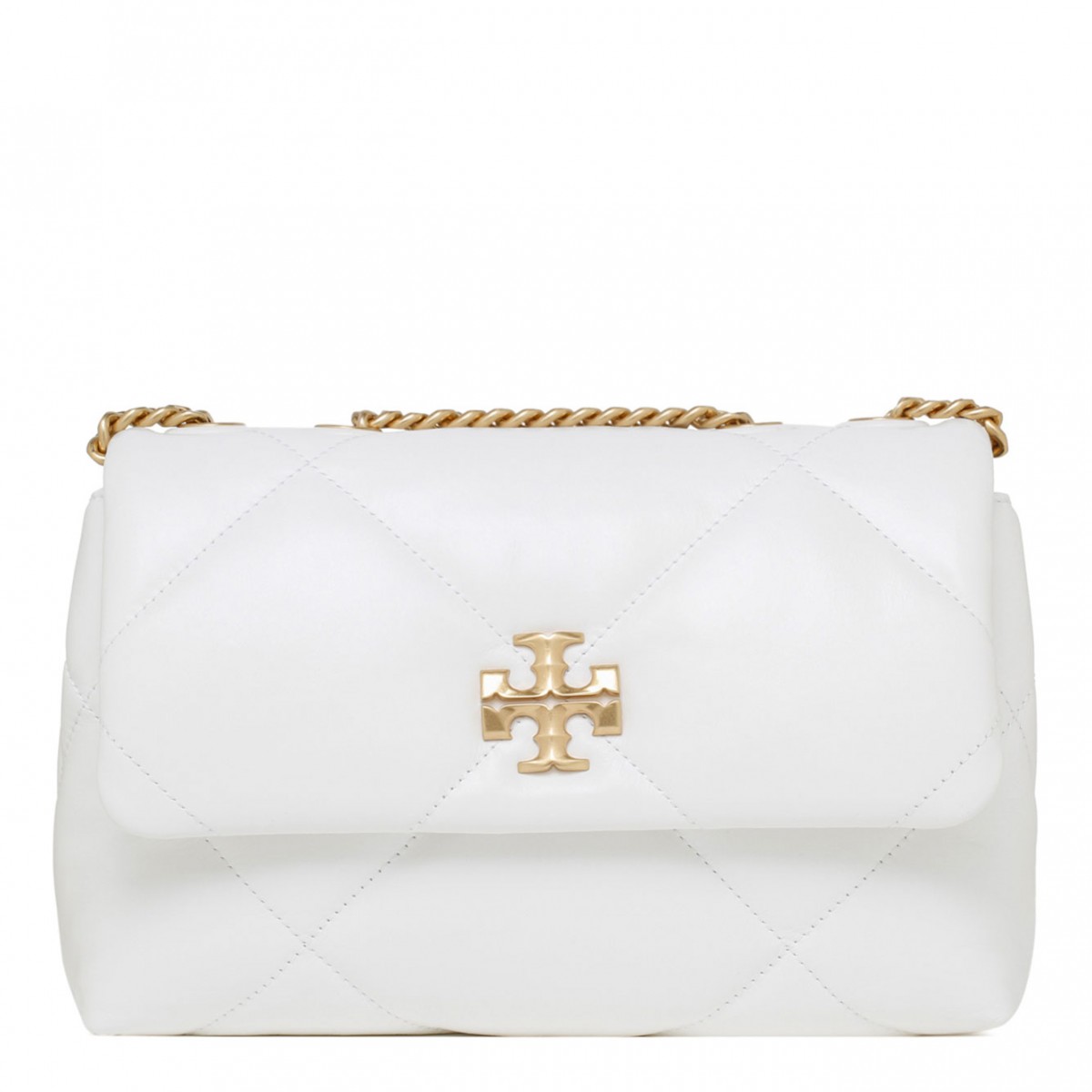 White Small Kira Shoulder Bag