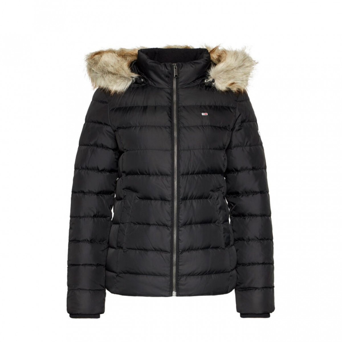 Black Basic Down Jacket