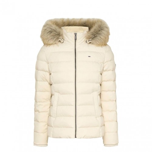 Cream Basic Down Jacket