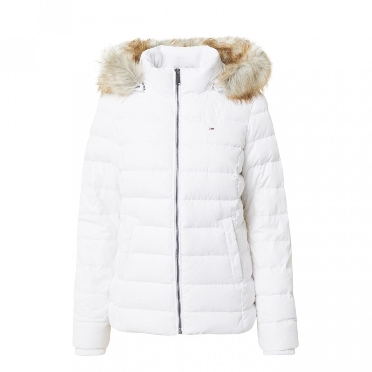 White Basic Down Jacket