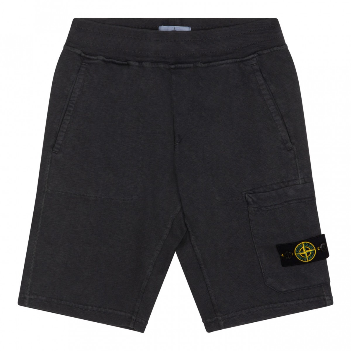 Blue Grey Compass Patch Track Shorts