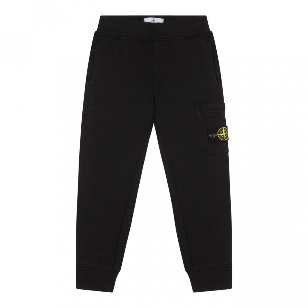 Black Logo Patch Trousers