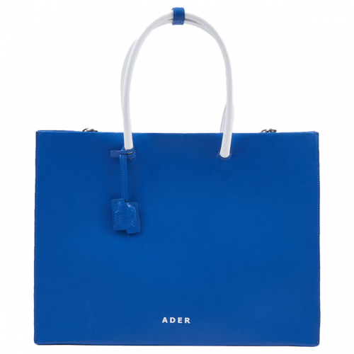 Blue Wide Shopper Bag