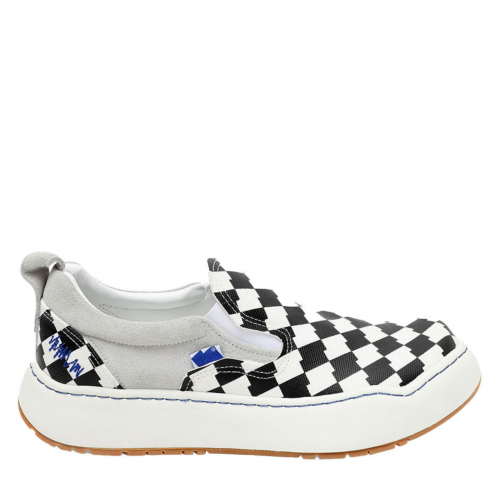 Checkerboard Pattern Sneakers