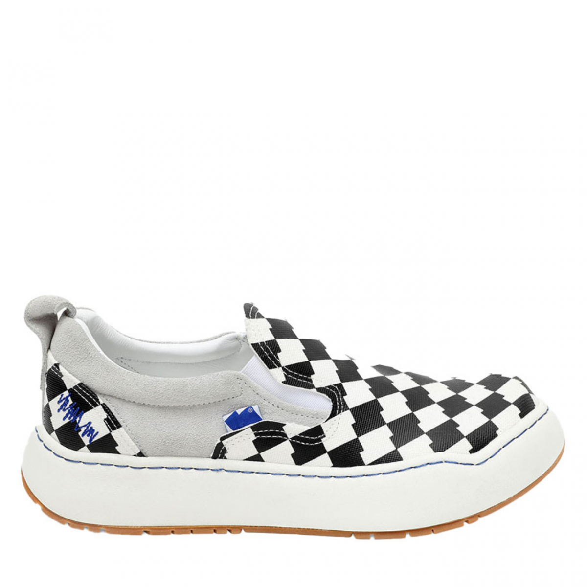 Checkerboard Pattern Sneakers