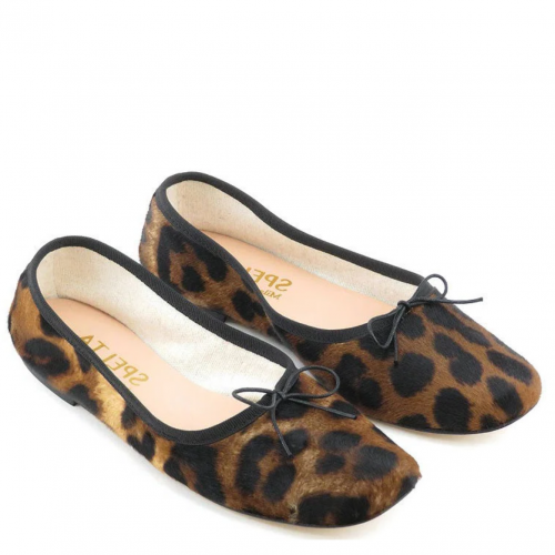 Brown Leo Ballerinas