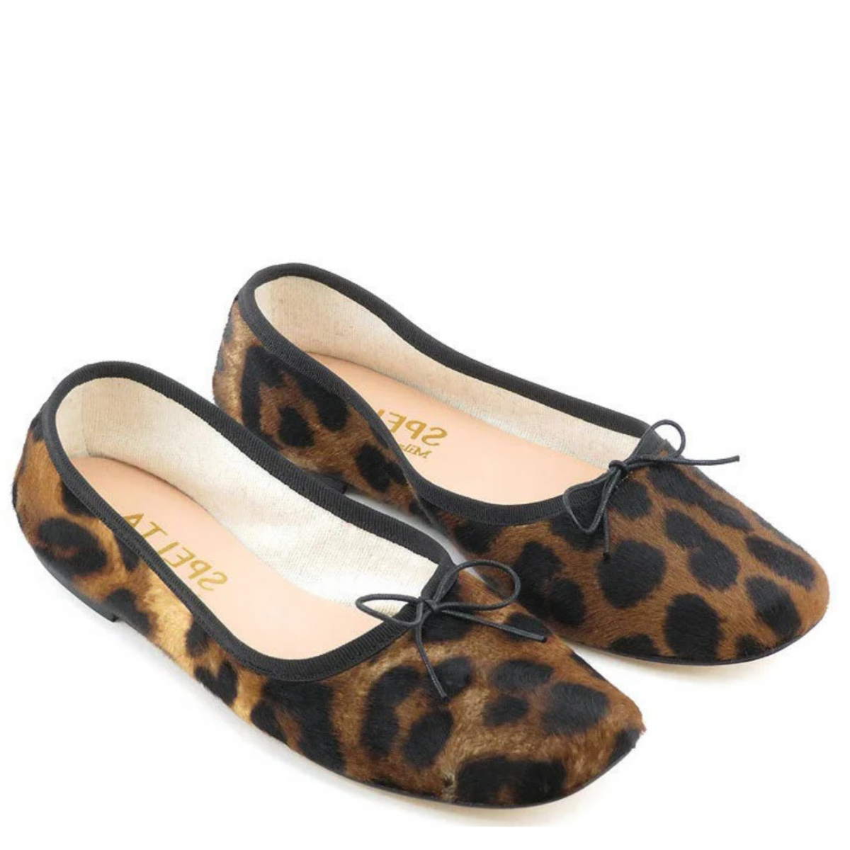 Brown Leo Ballerinas