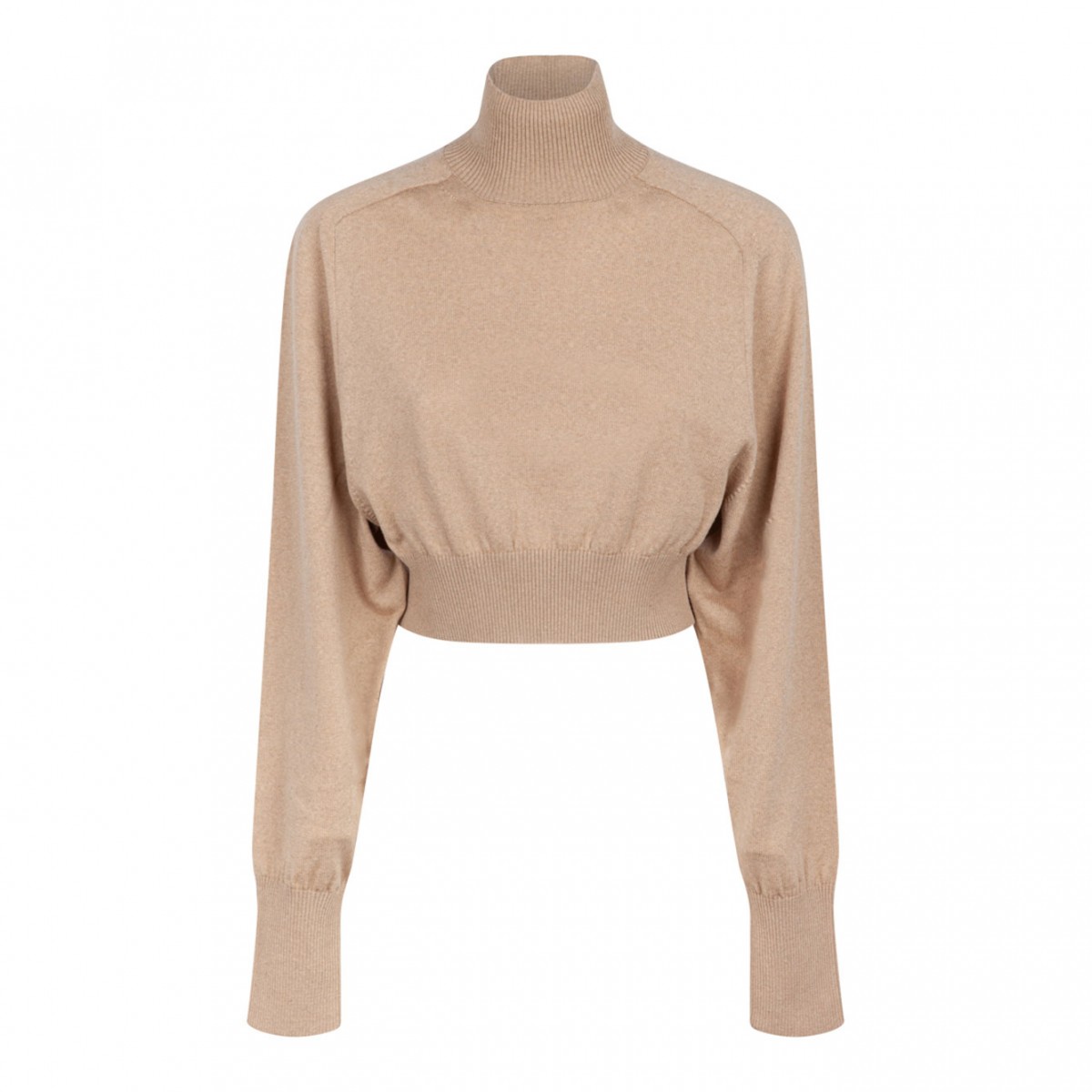 Beige Cropped Sweater