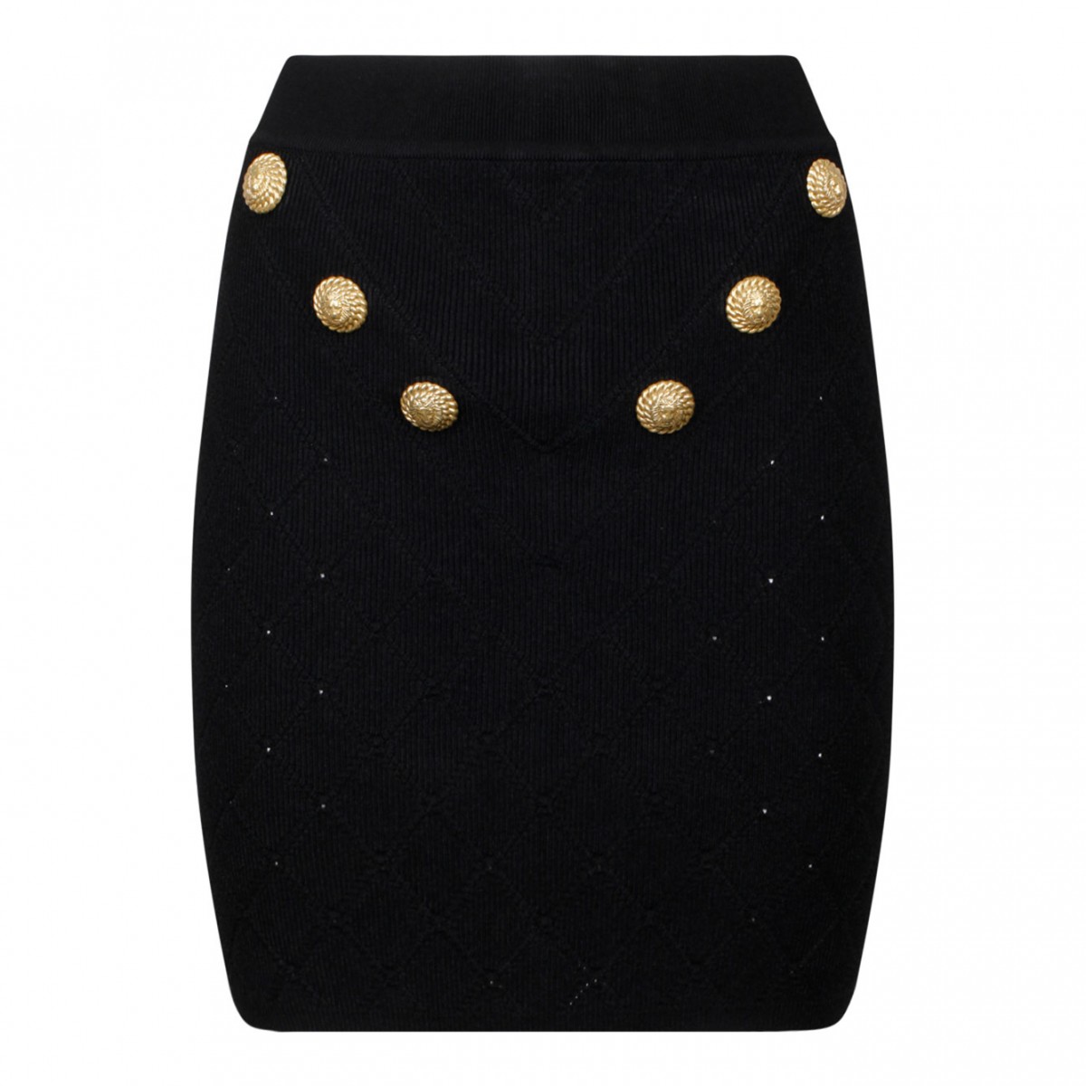 Black Fine Knit Skirt