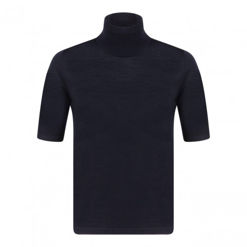 Dark Navy Turtleneck Sweater