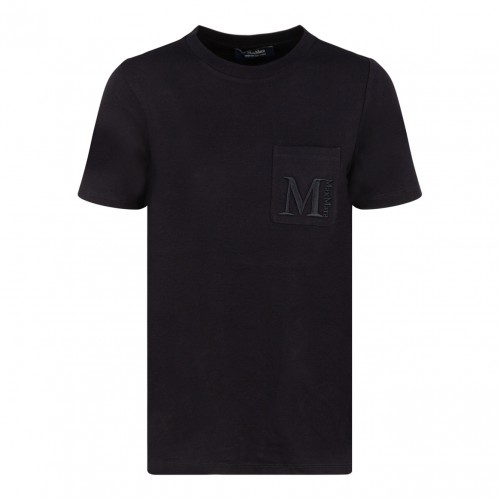 Black Embroidered Logo T-Shirt