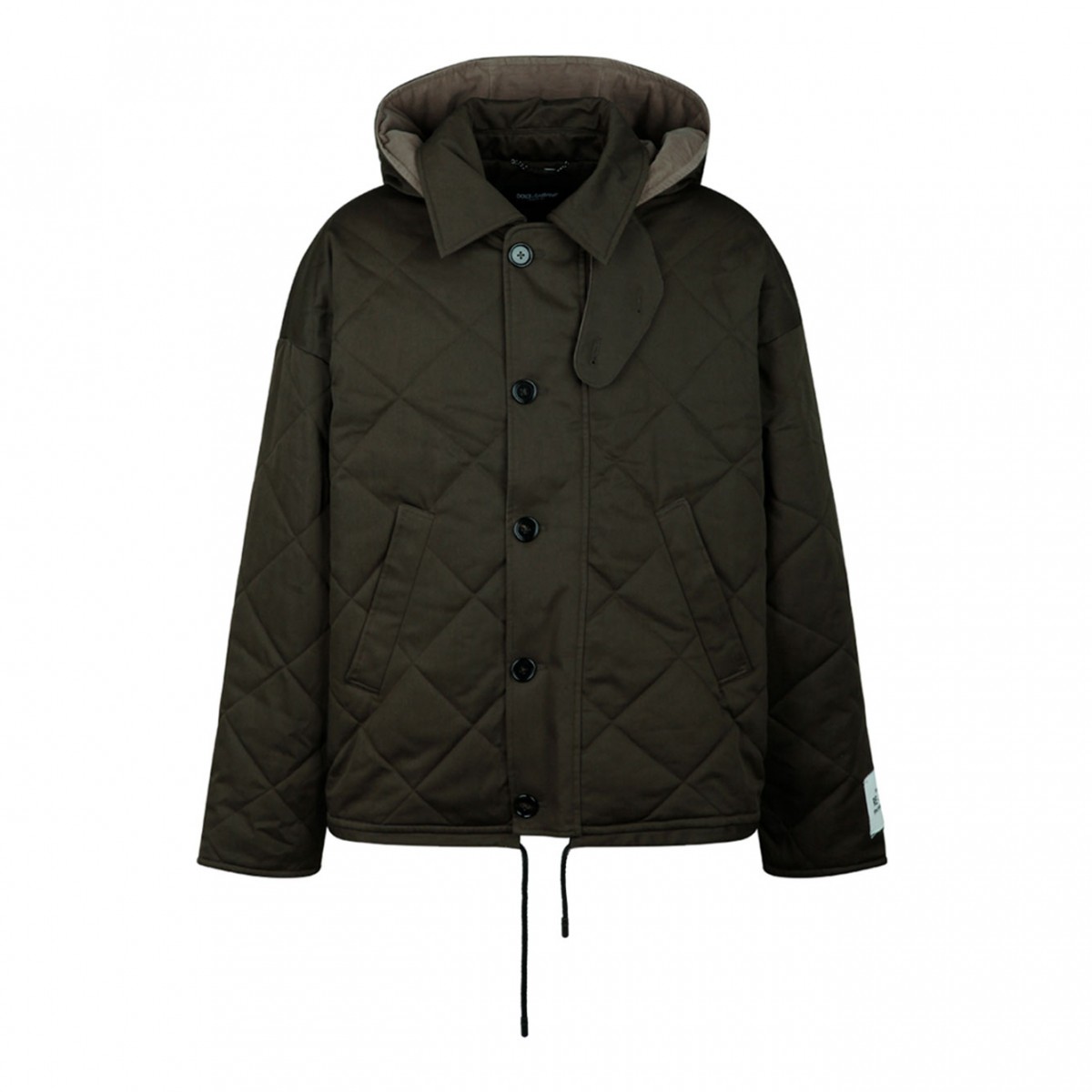 Quilted High-Neck Jacket With Hood