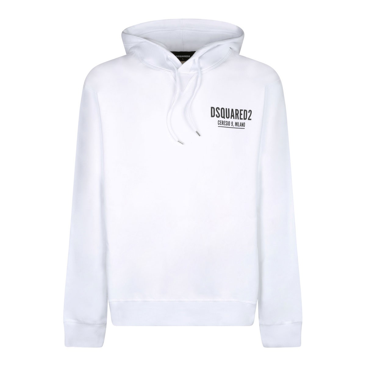 White Logo Print Sweatshirt