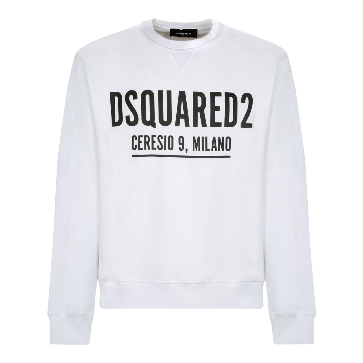 White Logo Print Sweatshirt