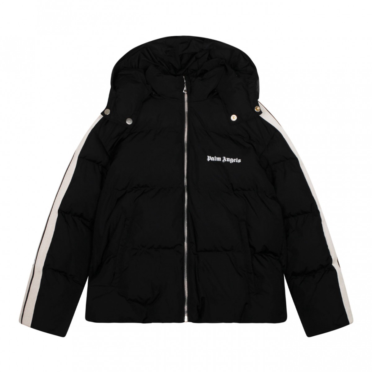 Black Hooded Puffer Jacket