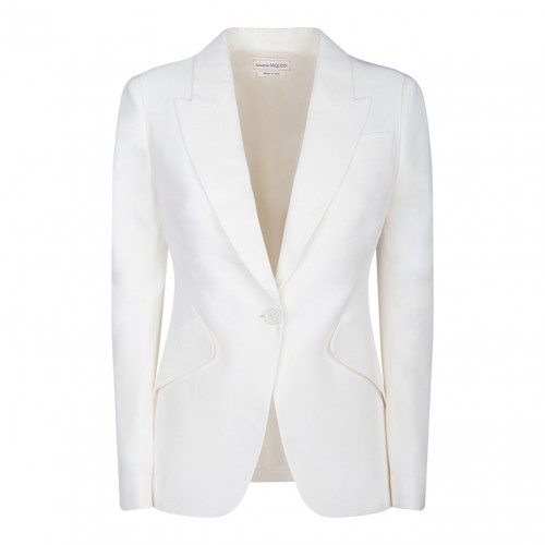 White Single Breasted Blazer