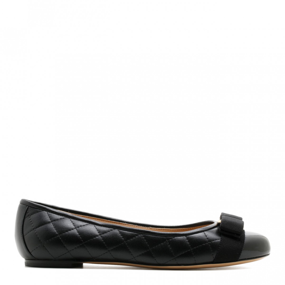 Black Quilted Varina Ballerina