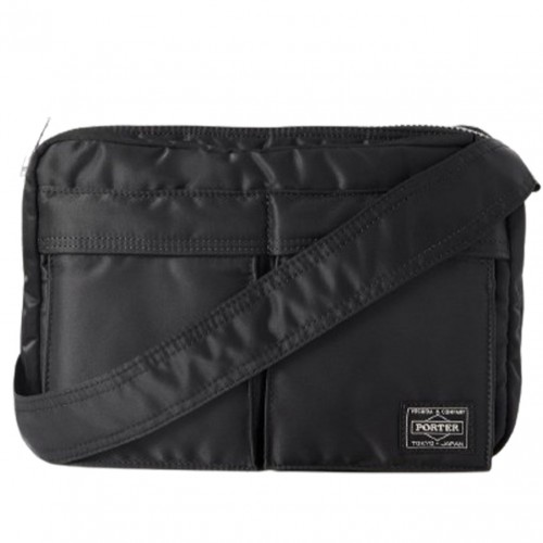 Black Tanker Shoulder Bag