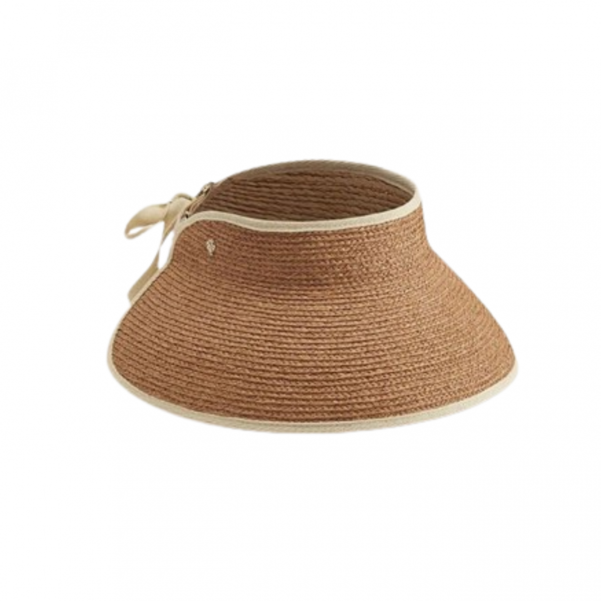 Aleeya 11 Nougat and Sand and Raffia Braid Visor