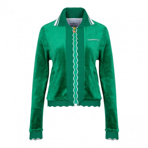 Green Scalloped Track Jacket