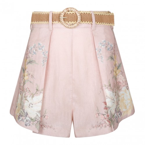 Pink Waverly Tuck Short