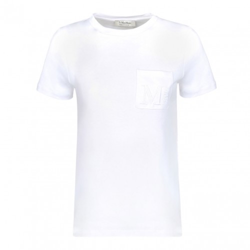 White Embroidered Logo T-Shirt