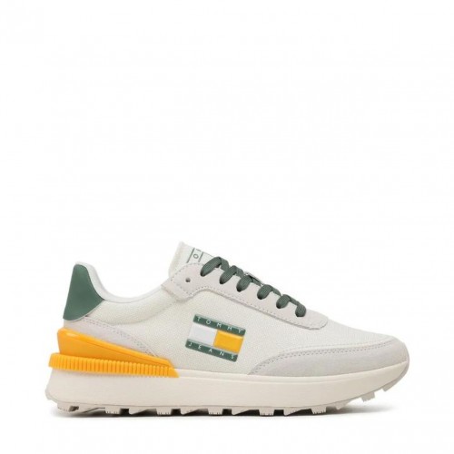 White and Yellow Sneakers