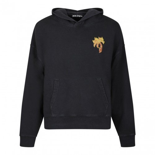 Black Burning Palm Hoodie