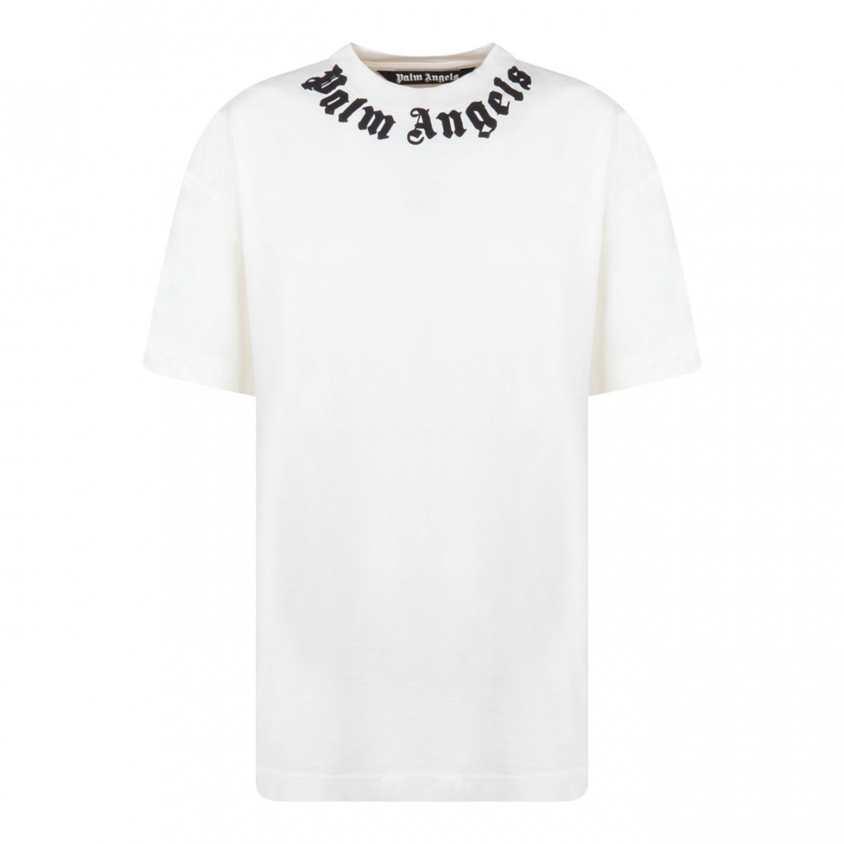 White Logo Print T-Shirt