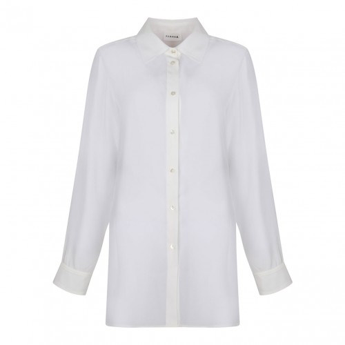 White Silk Shirt