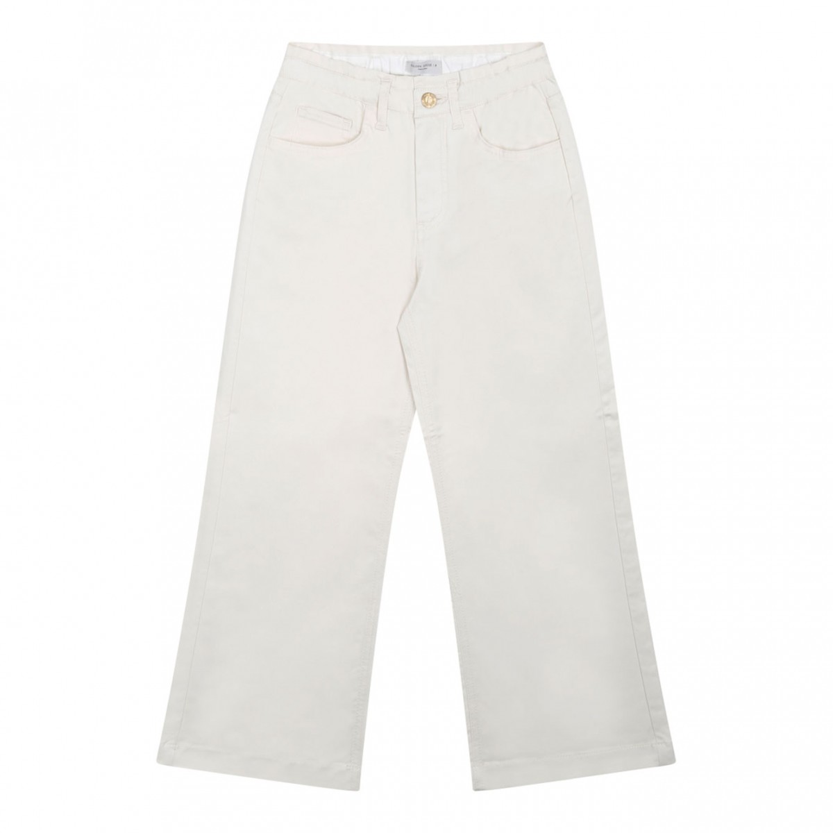 Distressed White Trousers