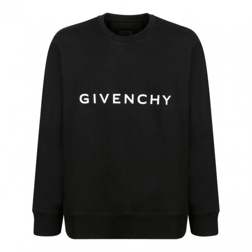 Black Logo Print Sweatshirt