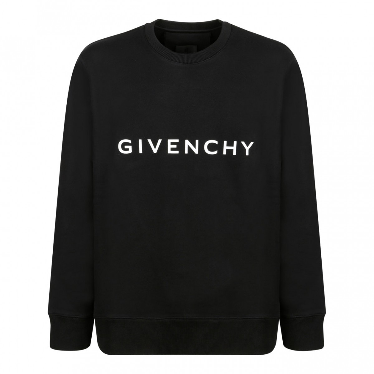 Black Logo Print Sweatshirt