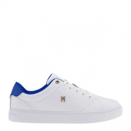 White and Blue Sneakers