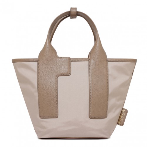 Sand Beige Piuma S Tote Bag