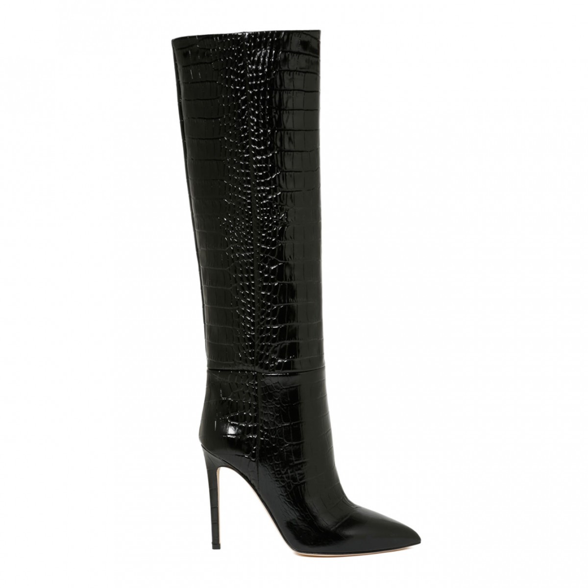 Black Crocodile Effect Boots